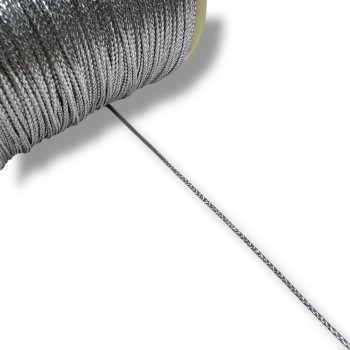 Κορδόνι 3mm ασημί